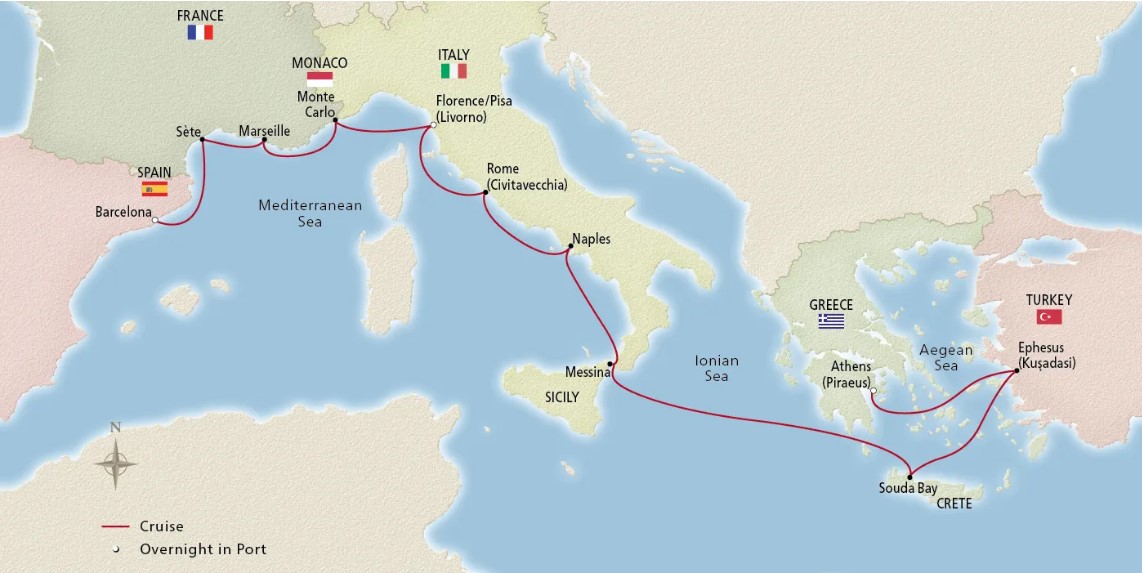 Greek Odyssey Map